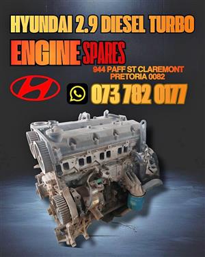 Hyundai 2.9 diesel turbo engine spares