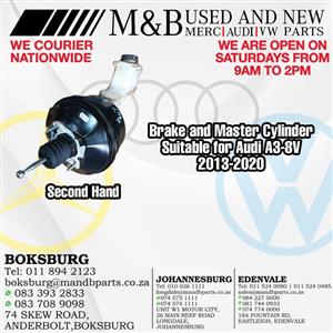 Brake and Master Cylinder (Second Hand) Suirable for Audi A3-8V