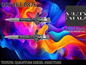 TOYOTA QUANTUM DIESEL INJECTORS FOR SALE OR RECON.