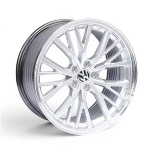 17″ M8955 5/100 Silver Machine Lip Alloy Wheels