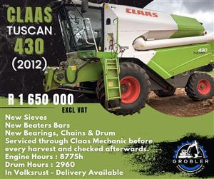Claas Tuscan 430 harvester stroper