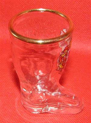 Vintage Shot Glass Boot - Luxembourg