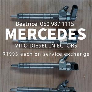 Mercedes Benz Vito diesel injectors for sale with warranty 