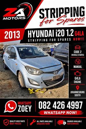 2013 Hyundai i20 1.4 stripping for spares now
