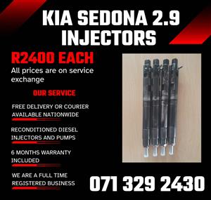 KIA SEDONA 2.9 INJECTORS FOR SALE WITH WARRANTY 