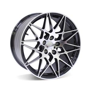 19″ M1862 5/120 Black Machine Face Alloy Wheels