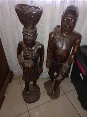Iron Wood statues 