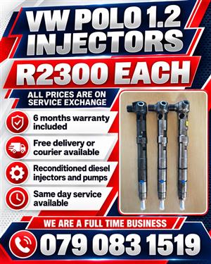 VW POLO 1.2 INJECTORS FOR SALE 