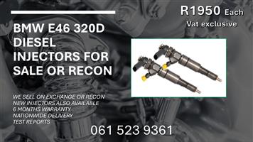 BMW E43 320D DIESEL INJECTORS FOR SALE WITH TEST REPORTS 