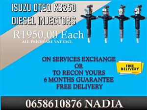 ISUZU DTEQ KB250 DIESEL INJECTORS FOR SALE OR RECON YOUR OWN