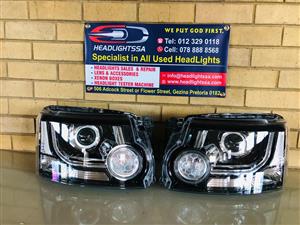 Range Rover Discovery 4 facelift L319 left and right xenon headlights (9 pin)