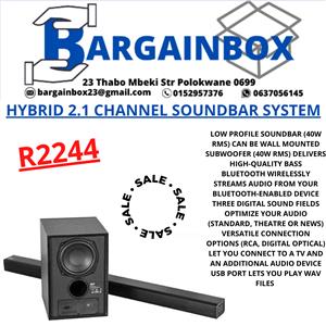 HYBRID 2.1 CHANNEL SOUNDBAR SYSTEM