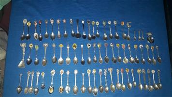 Collectable silver plated spoons 
