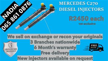 MERCEDES C270 DIESEL INJECTORS FOR SALE BY NKD DIESEL INJECTORS 