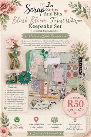 🌿 Blush Bloom – Forest Whisper Keepsake Set