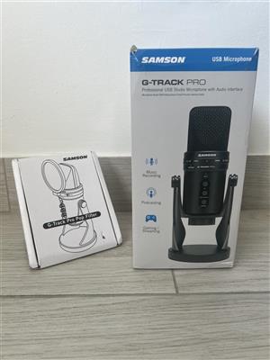 Brand New SAMSON G-TRACK PRO USB MICROPHONE with POP filter for Sale!