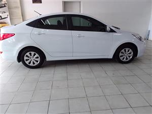 2016 HYUNDAI ACCENT Sedan 1.6Fluid Auto white color Service Book 96.000km