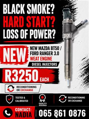 HIGH QUALITY DIESEL INJECTORS FOR SALE NATIONWIDE FOR MA\ZDA BT50 NEW