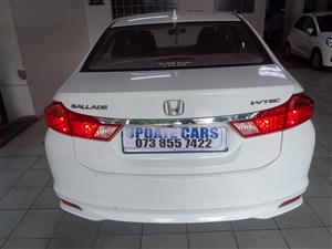 2015 Honda Ballade 1.5ivtec Auto Reverse Camera PETROL WHITE COLOR  92000km 