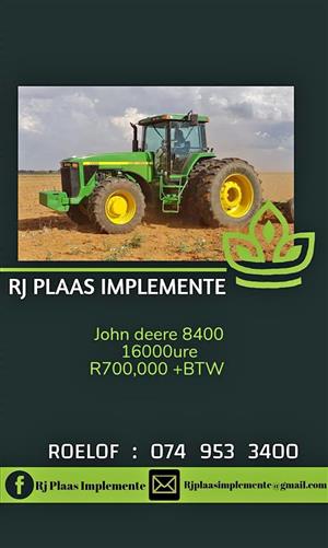 John deere 8400 trekker