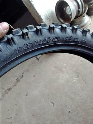 Tyre 80/100 x 21. Meyerton bike scrapyard new and secondhand spares.