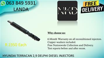 HYUNDAI TERRACAN DIESEL INJECTORS FOR SALE IN BENONI GAUTENG 