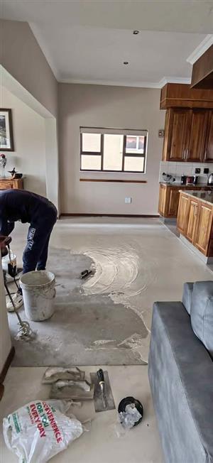  Cementitious Floor screeding and wall
