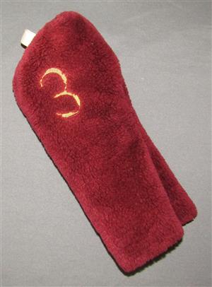 Vintage 3 Golf Club Head Covers - Burgundy