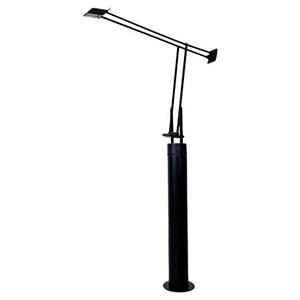 Italian modern black metal floor Tizio lamp by Richard Sapper for Artemide, 1979