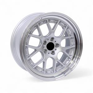17″ TWC390 5/100 Silver Machine Lip Alloy Wheels