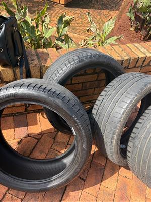 Bridgestone tyres 225/40/18 Tyres