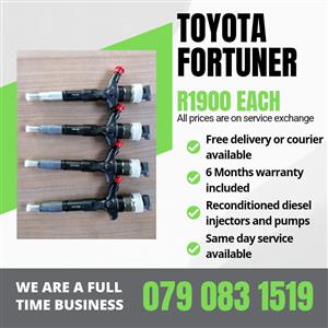 TOYOTA FORTUNER INJECTORS FOR SALE WITH WARRANTY 