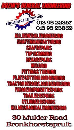 Farming equipment repairs and engineering