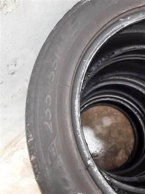 4x 235/55/17 good-year tyres