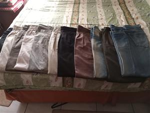 11 pairs Formal pants and Jeans size 32