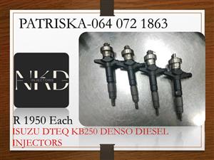 ISUZU DTEQ KB250 DIESEL INJECTORS FOR SALE OR TO RECON