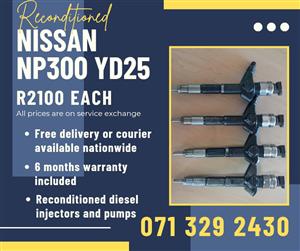 NISSAN NP300 2.5 INJECTORS FOR SALE WITH WARRANTY 