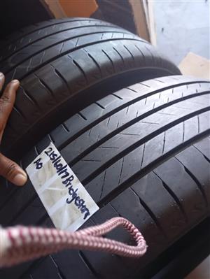 215/60/17 Bridgestone used tyres in excellent condition