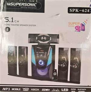 5.1 Bluetooth Home Theater Speaker System,  New with warranty and FREE DELIVERY