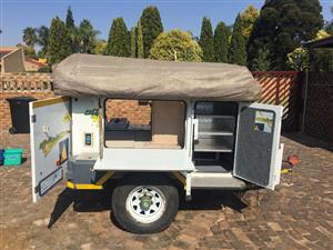 Off Road trailer with roof tent. 