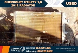 CHEVROLET UTILITY 1.8 2012 RADIATOR FOR SALE 
