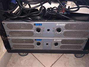 B1600 Amplifiers Up for Grabs Additional stock as per add on request 