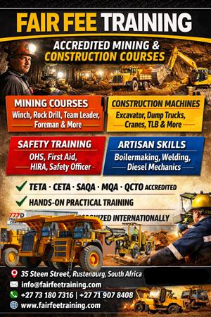 Aspiring Miners and Construction courses, New bookings & registration is open