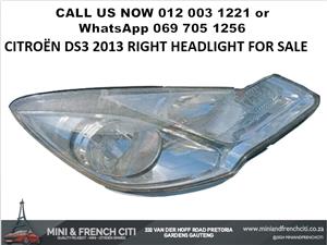CITROËN DS3 2013 RIGHT HEADLIGHT FOR SALE - ORIGINAL PARTS!!