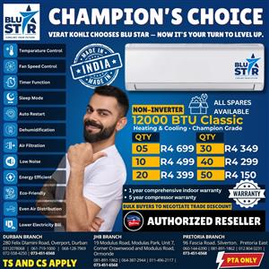 Blu Star Air Conditioners — All Sizes In Stock