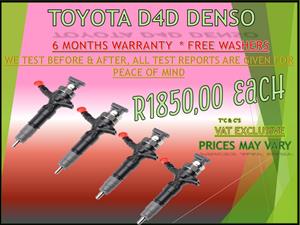 Toyota D4D Diesel Injectors