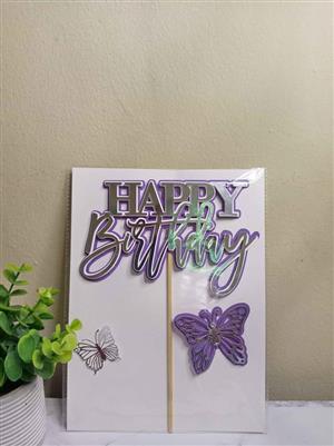 Cake Topper Personalizable/Customazible (Card Stock)