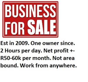 Business for sale / Business opportunity