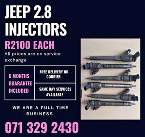 JEEP 2.8 INJECTORS FOR SALE WITH WARRANTY INCLUDED