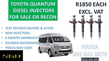 DIESEL INJECTORS FOR SALE FOR TOYOTA QUANTUM - NATIONWIDE